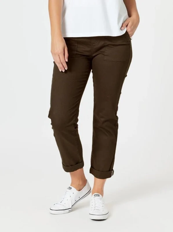 Threadz Womens New Isabella Pant - Chocolate Chocolate / M/12