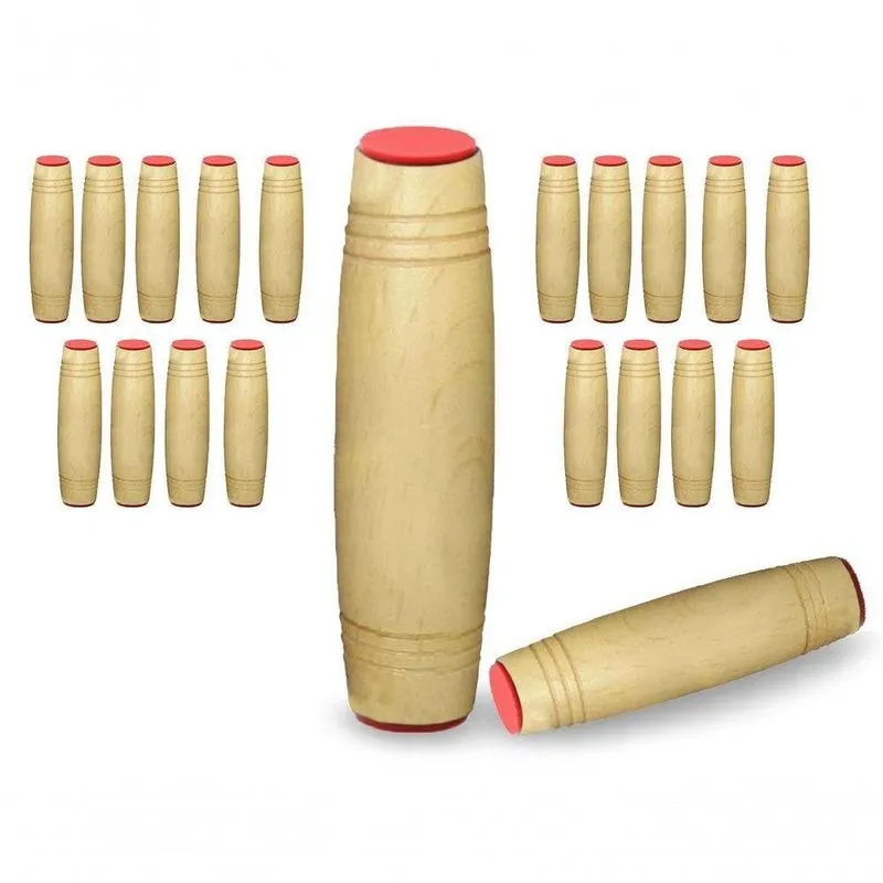 Fidget Mokuru Stick Bastao Roller Anti Stress Madeira 20 Und