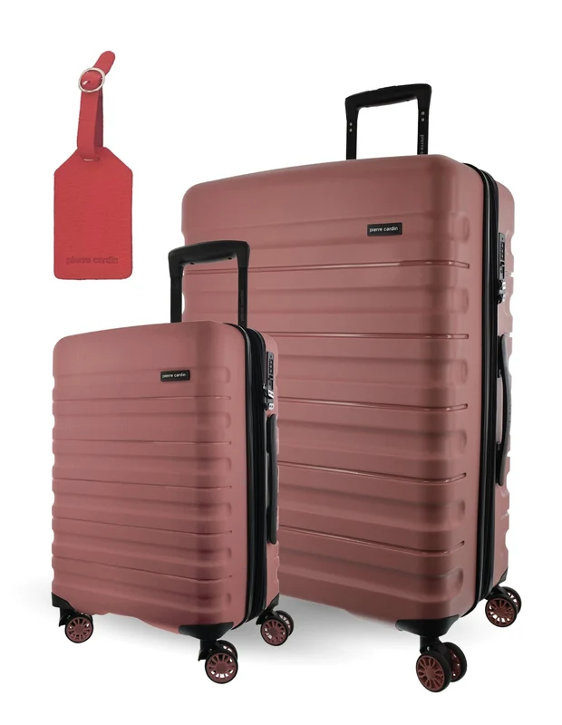 Pierre Cardin Hard-Shell Luggage Set (Large & Cabin, Rose) 2-Pieces Orquestra