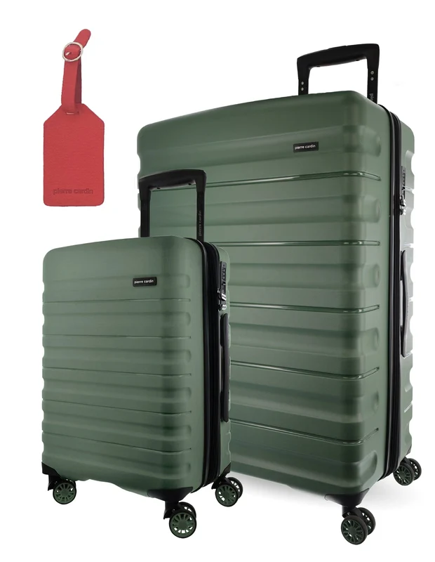 Pierre Cardin Hard-Shell Travel Luggage Set 2pcs (Moss) Orquestra