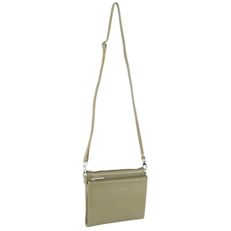 Pierre Cardin Ladies Cross Body Bag Leather Clutch Shoulder Sling Womens - Sage Boutique Retailer