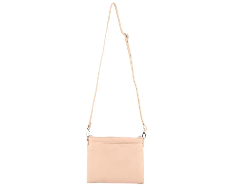 Pierre Cardin Ladies Cross Body Bag Leather Clutch Shoulder Sling Womens - Blush Boutique Retailer