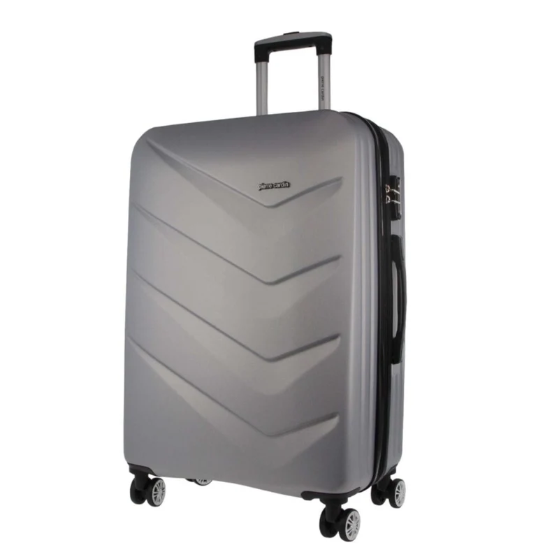 Pierre Cardin Medium Suitcase Hard-Shell Luggage Bag 111.3L/70cm (Silver) Orquestra