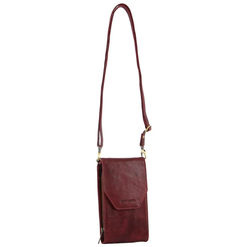 Pierre Cardin Ladies Leather Cross Body Bag/Wallet Bag/Clutch Wallet - Cherry Boutique Retailer