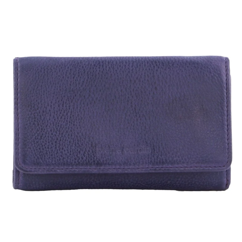 Pierre Cardin Women's Leather Tri-Fold Protected RFID Wallet Purple 14cm Orquestra