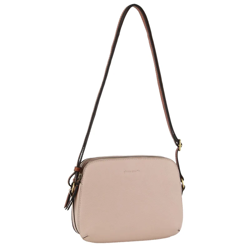 Pierre Cardin Women's Leather Classic Shoulder Crossbody Bag 24x17cm Nude Boutique Retailer