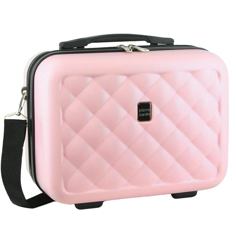 Pierre Cardin Hard-Shell Beauty Cosmetics Travel Carry On Bag 27cm Rose Boutique Retailer