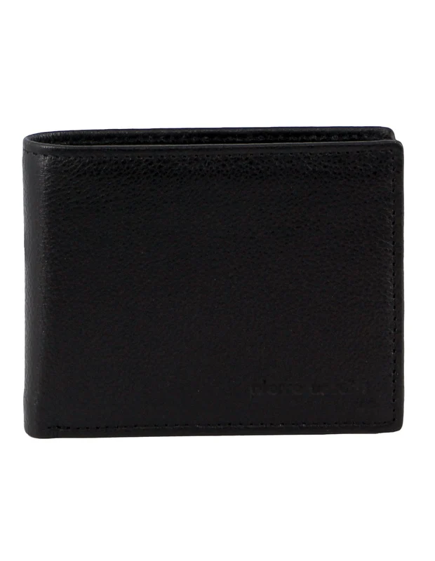 Pierre Cardin Men's Rustic Leather RFID Wallet - Black Orquestra