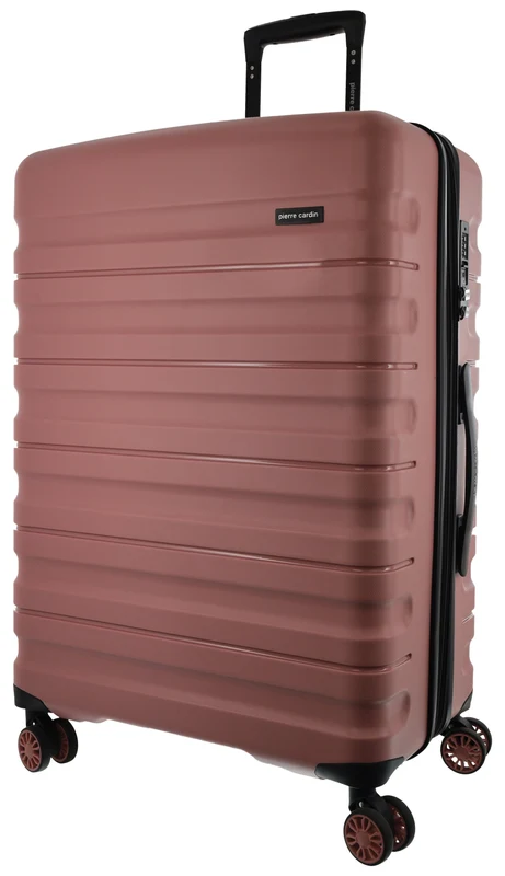 Pierre Cardin 4 Wheel Medium Hard-Shell Suitcase Travel Luggage 70cm Rose Orquestra