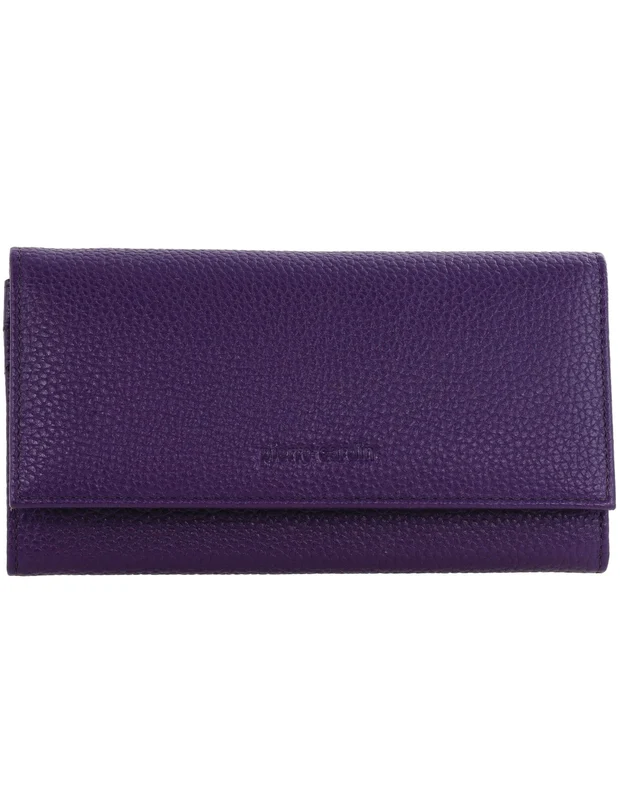 Pierre Cardin Women's Rustic Leather Protected RFID Wallet 19cm Purple Orquestra