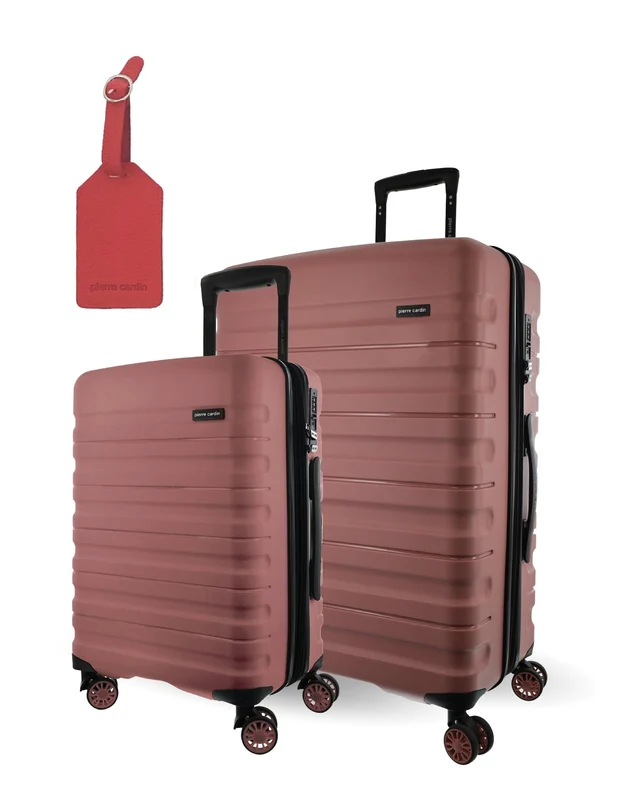 Pierre Cardin 2-Piece Hard-Shell Luggage Medium Set - Rose Orquestra