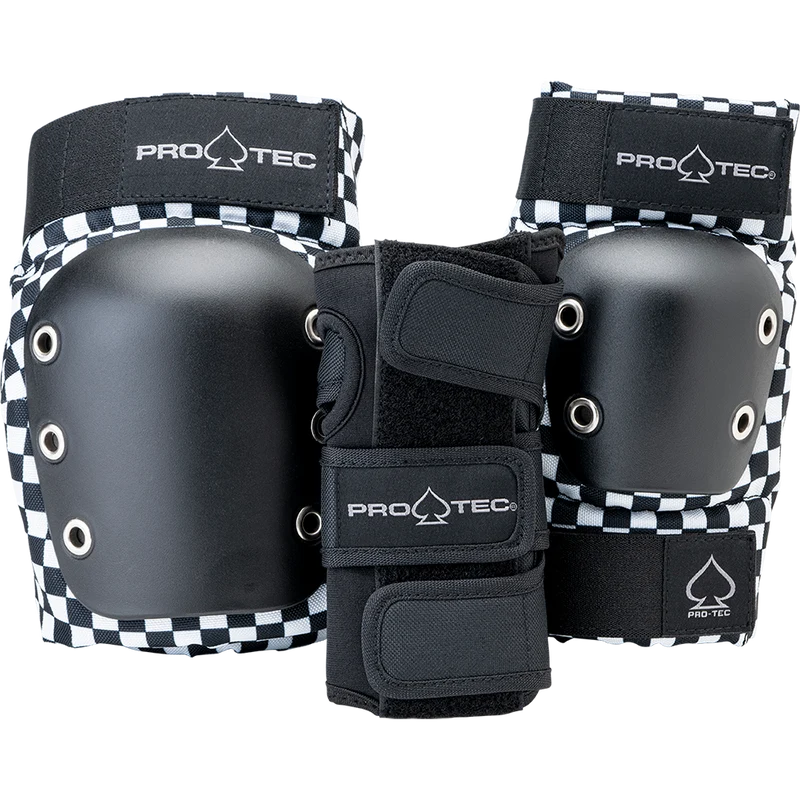 Pro-Tec Junior Street Gear Pads 3 Pack Checker SM