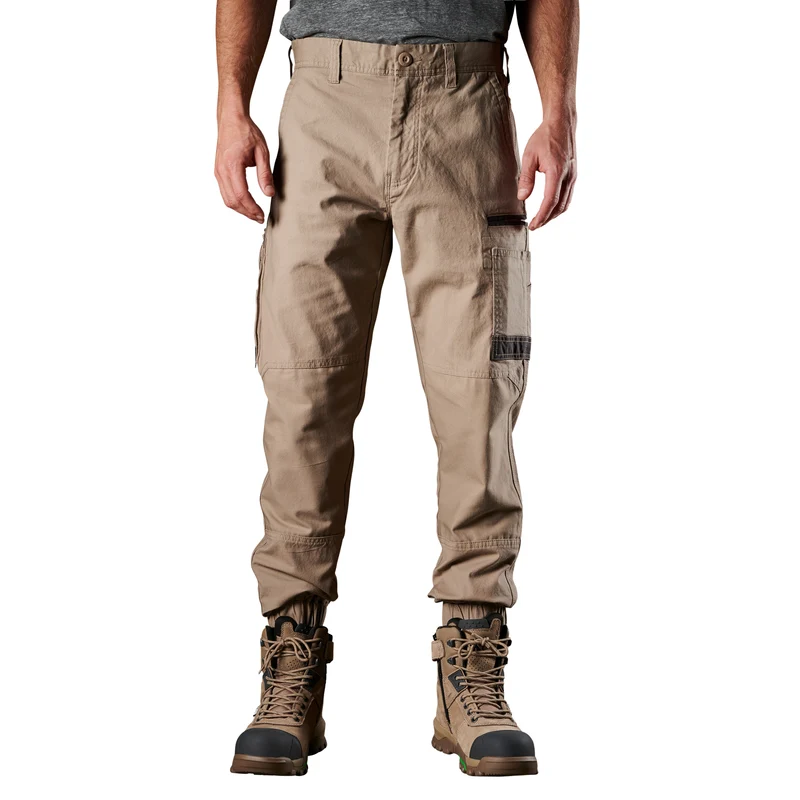 FXD Mens WP-4 Stretch Cuffed Work Pants (FX01616003) Khaki 32