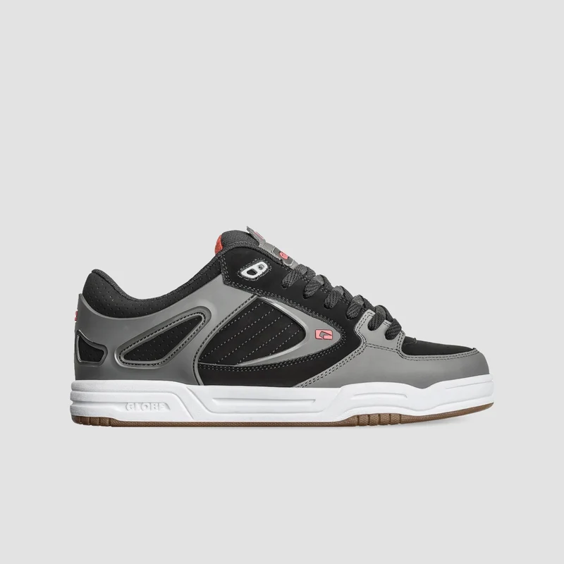 Globe Agent Shoes - Black/Charcoal/Red 8uk / Black/Charcoal/Red