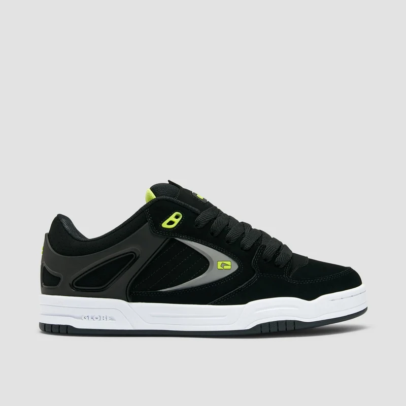 Globe Agent Shoes - Black/Lime 7uk / Black/Lime
