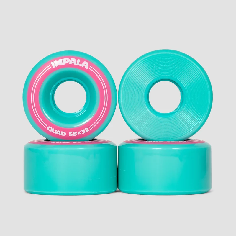 Impala Quad 82A Wheels x4 Aqua 58mm 58mm