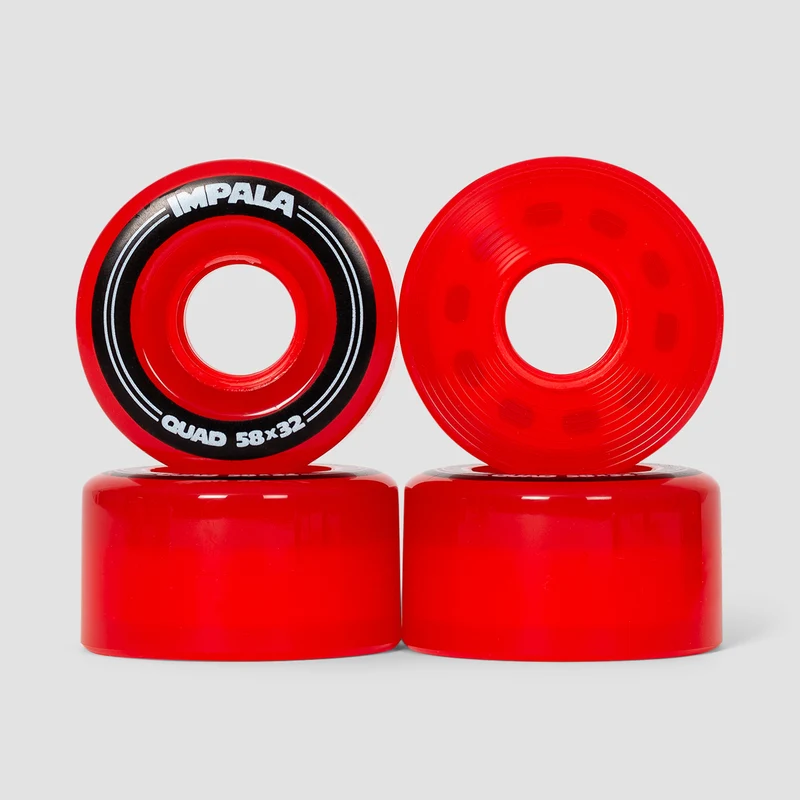 Impala Quad 82A Wheels x4 Red 58mm 58mm