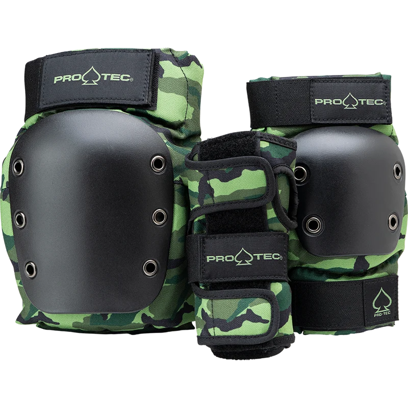 Pro-Tec Junior Street Gear Pads 3 Pack Camo MD