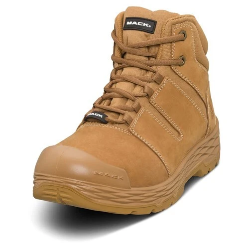 Mack Mens Shift Zip Up Safety Boots (MK0SHIFTZ) Honey 10 (AUS/UK)