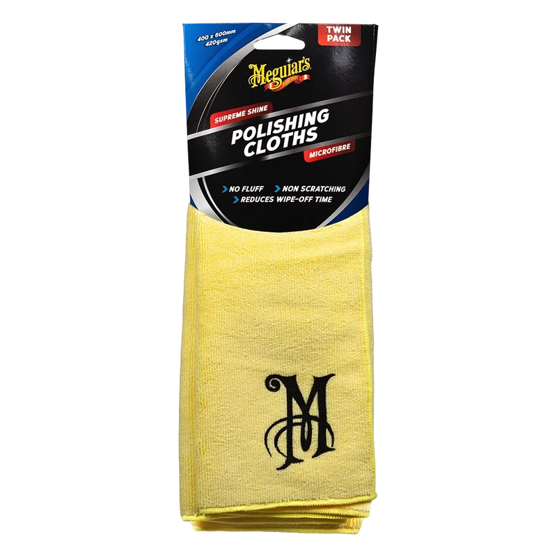 Meguiar's Microfibre Polishing Cloths (Twin Pack) - AG1045