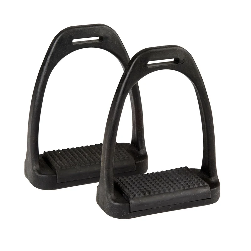 Korsteel Polymer Stirrup Irons With Coloured Treads 4.75 Inch / Black