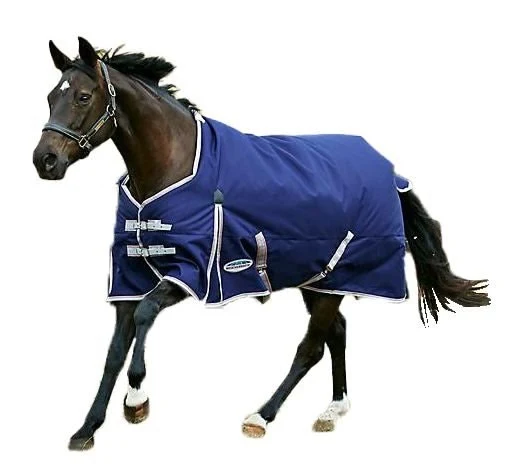 Weatherbeeta ComFiTec Essential Standard Neck Medium Turnout Blanket Navy/Silver/Red / 57