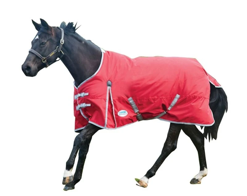 Weatherbeeta ComFiTec Classic Medium Turnout Blanket Red/Silver/Navy / 60