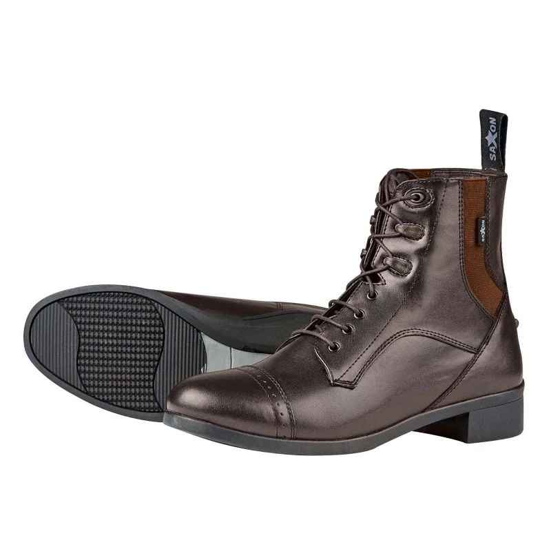Saxon Ladies Syntovia Lace Paddock Boots Brown / 9
