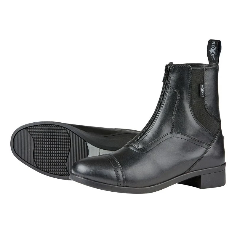 Saxon Childs Syntovia Zip Paddock Boot Black / 10