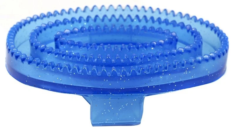 Roma Glitter Curry Comb Blue / Small