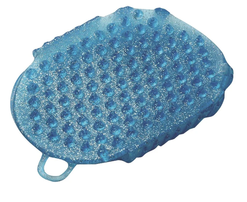 Roma Glitter Massage Scrubbing Mitt One Size / Purple