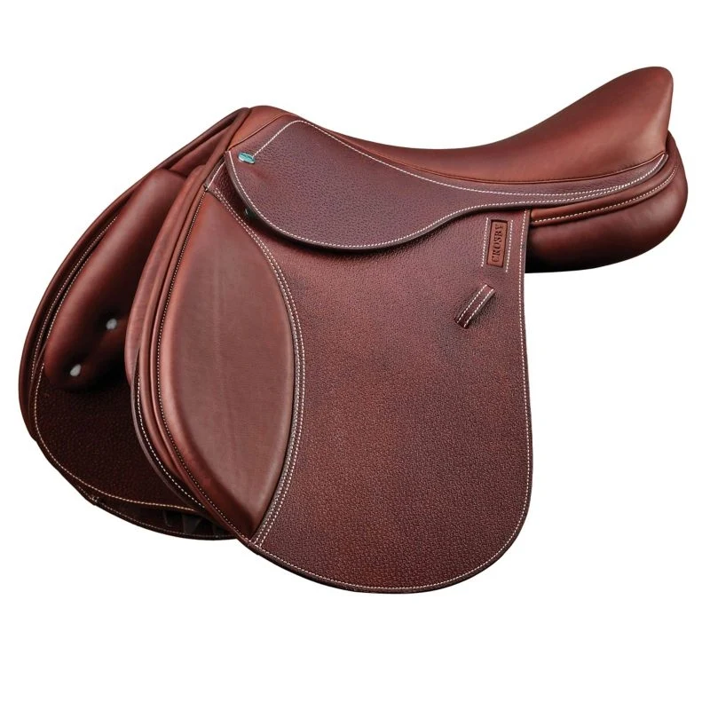 Crosby Equitation Solid Close Contact Jump Saddle Oiled Cognac / 17.5"