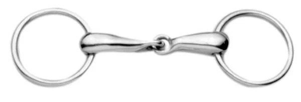 Korsteel Hollow Mouth Loose Ring Snaffle Bit Stainless Steel / 5 1/2