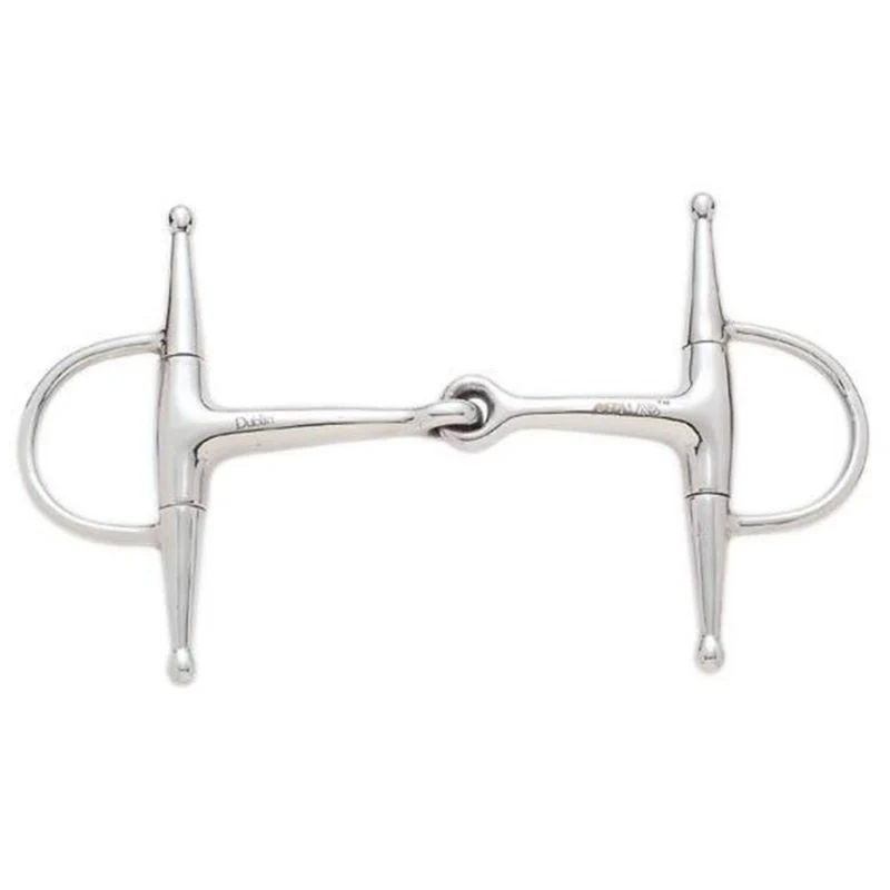 Korsteel Jointed Short Full Cheek Snaffle Bit Stainless Steel / 4