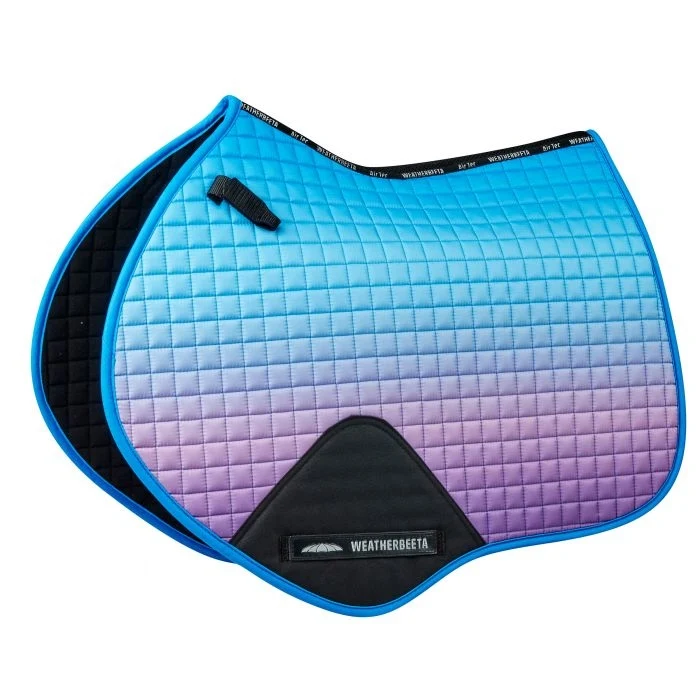 Weatherbeeta Prime Ombre Jump Shaped Saddle Pad Lagoon Mist / Full