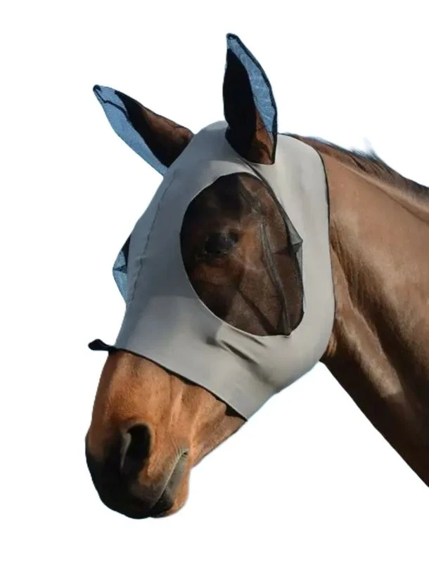 WeatherBeeta Stretch Bug Eye Saver With Ears Grey/Black / Pony