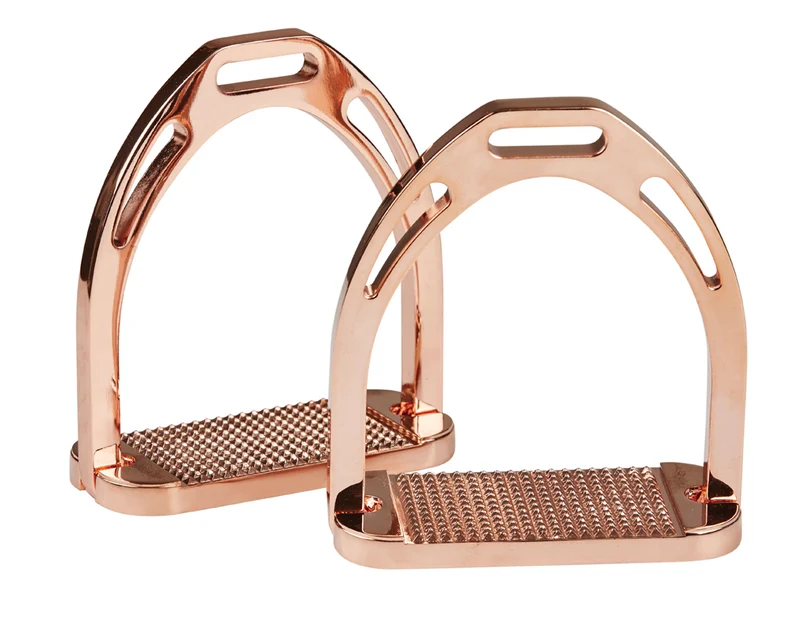 Korsteel® Aluminum Stirrups Rose Gold / 4 1/2