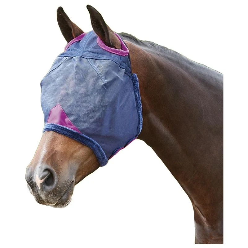 Weatherbeeta ComFiTec Durable Mesh Mask Navy/Purple / Mini