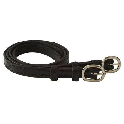 Kincade Leather SpurStraps with Keepers Black / Adult