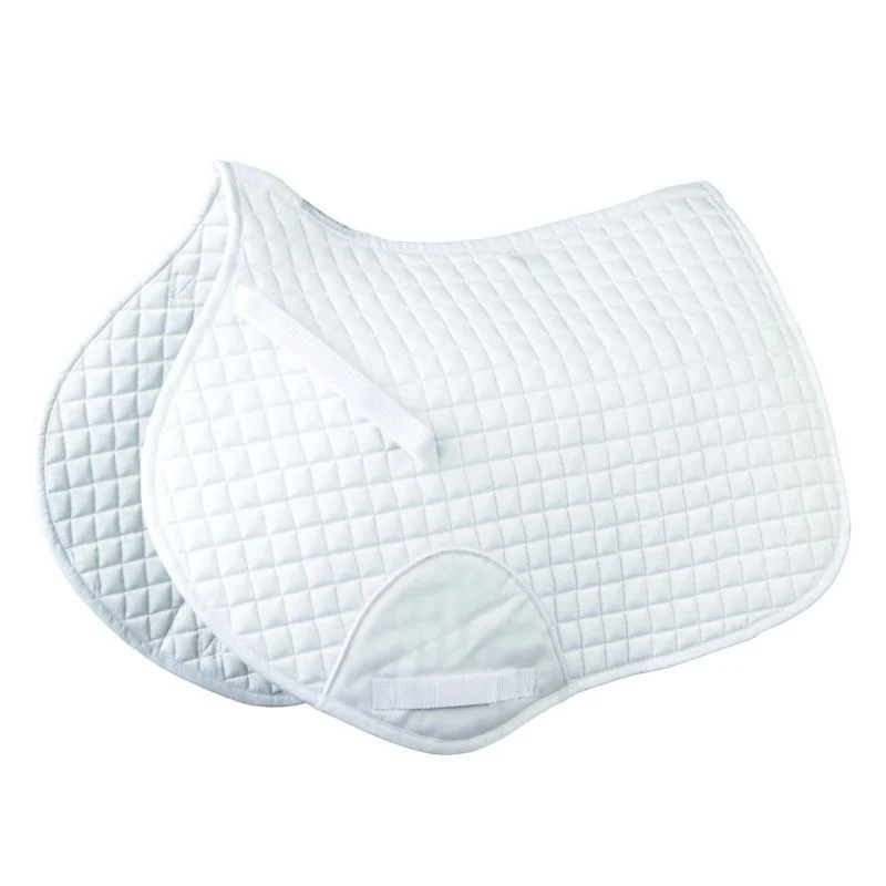 Roma Mini Quilt Shaped Saddle Pad White / Full