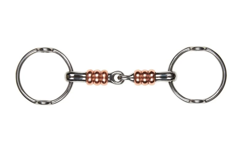 Korsteel SS Jointed Gag With Large Copper Rollers Stainless Steel / 5