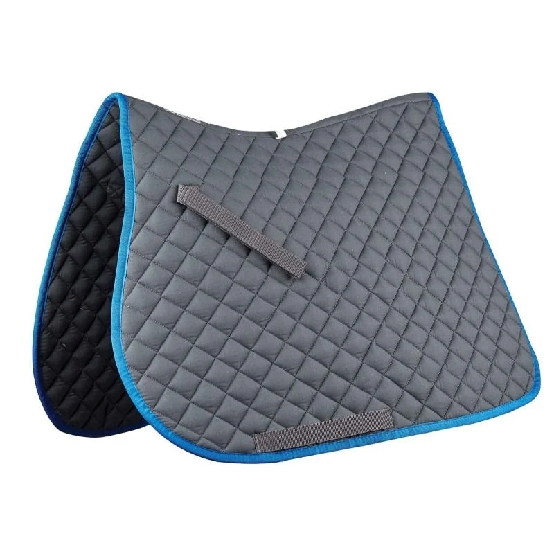 Roma Economy All-Purpose Saddle Pad Charcoal/Blue / Full