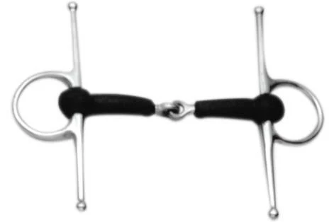 Korsteel Soft Rubber Full Cheek Snaffle Bit 5 1/2