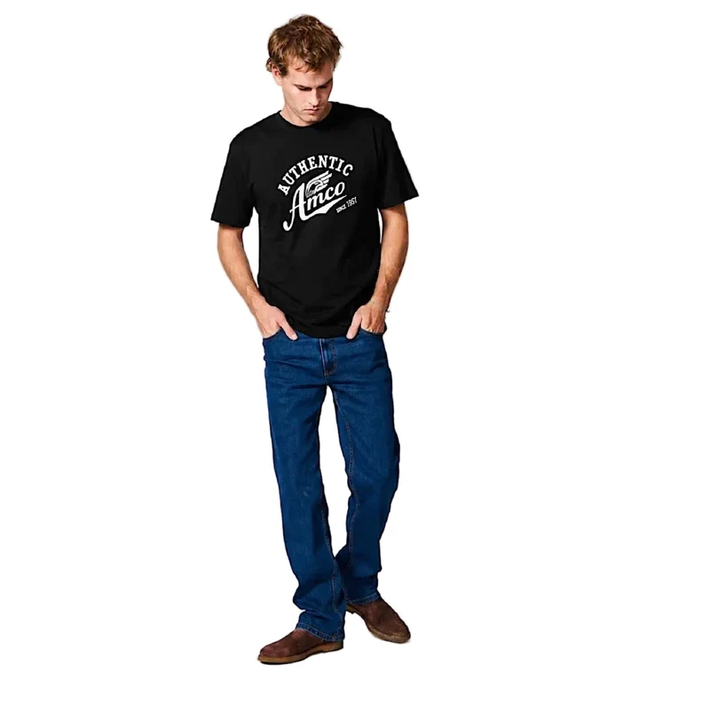 AMCO Men's Authentic T-Shirt - Black L