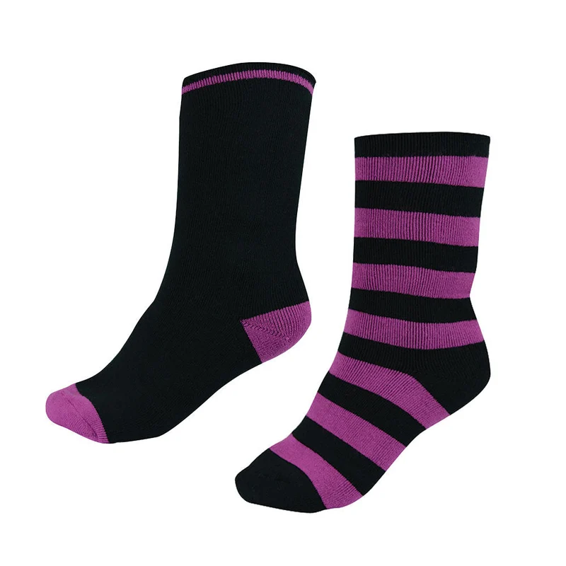 Thomas Cook Thermal Socks 2 Pack (TCP1992SOC) Purple Orchid/Black 8-11