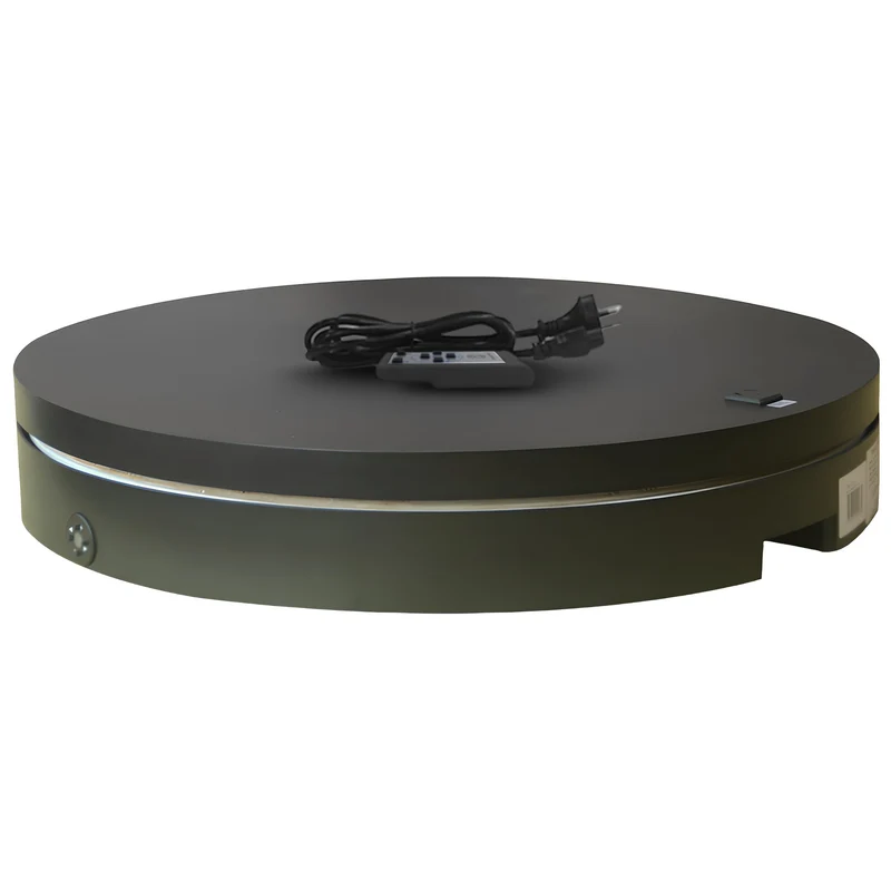 Christabelle 80cm 200kg Commercial Electric Shop Turntable Platform (Black) Klika