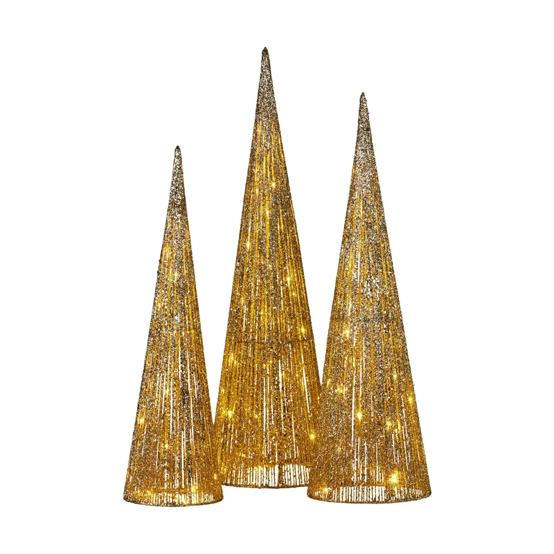 Christabelle Christmas Tree Indoor Outdoor Display Decoration LED Lights 3pcs Klika
