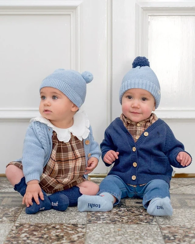 Toshi Baby Organic Cardigan Remy - Ink Ink / 00