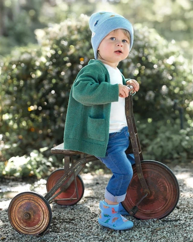 Toshi Baby Organic Cardigan Remy - Teal Teal / 00