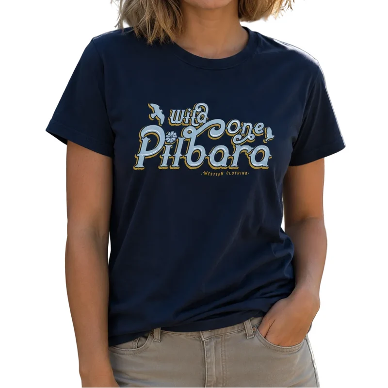 Ritemate Womens Pilbara Wild One S/S Tee (RMTC037) Eclipse 12